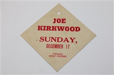 Four (4) c.1950's Joe Kirkwood Exhibition Advertisement Pieces, Two (2) Tickets To Various Events & Tag 