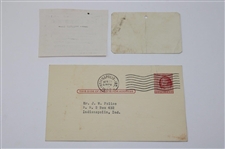 Four (4) c.1950's Joe Kirkwood Exhibition Advertisement Pieces, Two (2) Tickets To Various Events & Tag 