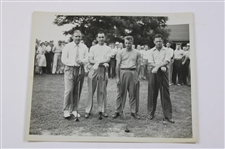 Three (3) Joe Kirkwood Original Photos - Portrait & Golf Group Shots