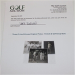 Three (3) Joe Kirkwood Original Photos - Portrait & Golf Group Shots