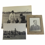 Three (3) B & W Photos Young Kirkwood, 1938 China & Kirkwood With Asian Soldiers