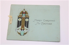 Four (4) Joe Kirkwood Golf Christmas Cards Incl. Original Artwork