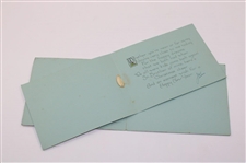 Four (4) Joe Kirkwood Golf Christmas Cards Incl. Original Artwork