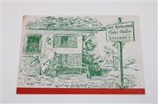 Four (4) Joe Kirkwood Golf Christmas Cards Incl. Original Artwork