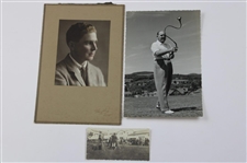 Three (3) Joe Kirkwood Original Photos -1922 Exhibition, Crooked Club, And Young Portrait Photo