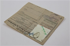 Joe Kirkwood Sr's Signed 1955 Permit To Reenter The United States w/ Photo