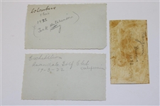 Ten (10) Jock Hutchison, Kirkwood & Other Original Golf Photos - Kirkwood Family Collection