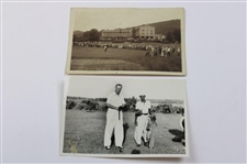 Ten (10) Jock Hutchison, Kirkwood & Other Original Golf Photos - Kirkwood Family Collection