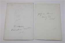 Ten (10) Jock Hutchison, Kirkwood & Other Original Golf Photos - Kirkwood Family Collection