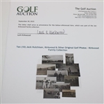 Ten (10) Jock Hutchison, Kirkwood & Other Original Golf Photos - Kirkwood Family Collection