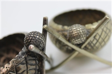 Pair of Crossed Clubs & Ball Holders