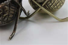 Pair of Crossed Clubs & Ball Holders