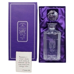 Bernard Gallaghers Auchterarder GC Edinburgh Crystal Centenary Dinner Gifted Decanter in Box
