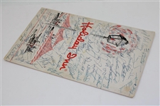 Nicklaus, Palmer, Snead & 30+ Signed Menu from 1965 Carling World Open JSA ALOA