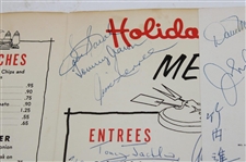 Nicklaus, Palmer, Snead & 30+ Signed Menu from 1965 Carling World Open JSA ALOA