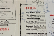 Nicklaus, Palmer, Snead & 30+ Signed Menu from 1965 Carling World Open JSA ALOA