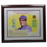 Tommy Bolt 50th Anniversary of 1958 US Open Championship Display Framed