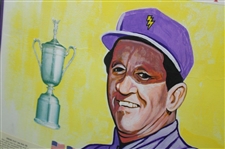 Tommy Bolt 50th Anniversary of 1958 US Open Championship Display Framed