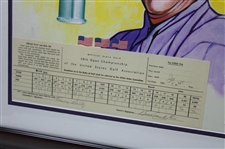 Tommy Bolt 50th Anniversary of 1958 US Open Championship Display Framed