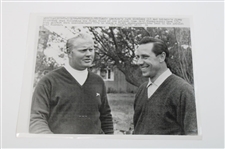 Eight (8) Jack Nicklaus Photos with others - Press, Wire & other