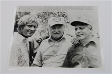 Eight (8) Jack Nicklaus Photos with others - Press, Wire & other