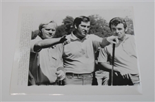 Eight (8) Jack Nicklaus Photos with others - Press, Wire & other