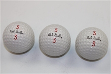 Bob Goalby Signed 11x14 B&W Photo w/Three (3) Signature Logo Golf Balls JSA ALOA