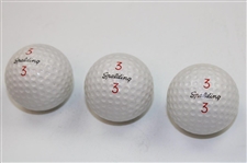 Bob Goalby Signed 11x14 B&W Photo w/Three (3) Signature Logo Golf Balls JSA ALOA