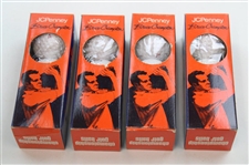 JC Penny Bruce Crampton Championship Golf Ball Box W/O Lid W/ Balls & Signed Cut Card JSA ALOA