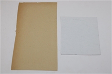 Gene Littler & Al Beselnick Signed Photos & Article w/1959 ToC Badge & Contestant Medal JSA ALOA