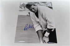 Ray Floyd Signed 11x14 Photo w/Six (6) Ray Floyd Signature Balls & 1969 PGA Badge JSA ALOA