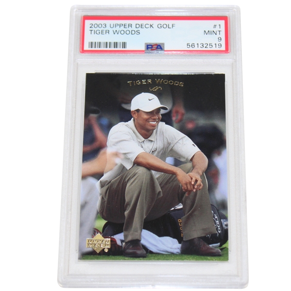 2003 Upper Deck Tiger Woods Golf PSA Mint 9 