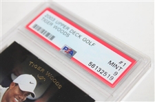 2003 Upper Deck Tiger Woods Golf PSA Mint 9 