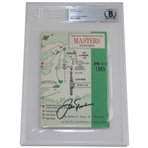 Jack Nicklaus Signed 1965 Masters Tournament Spectator Guide BGS #00016534903
