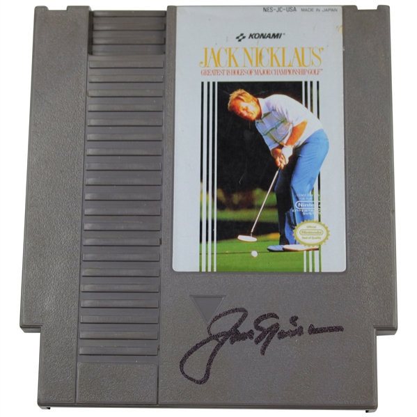 Jack Nicklaus Signed Classic NES Video Game Cartridge BAS #AE14886