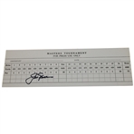 Jack Nicklaus Signed Masters Tournament For Press Use Only Scorecard JSA #AU49386