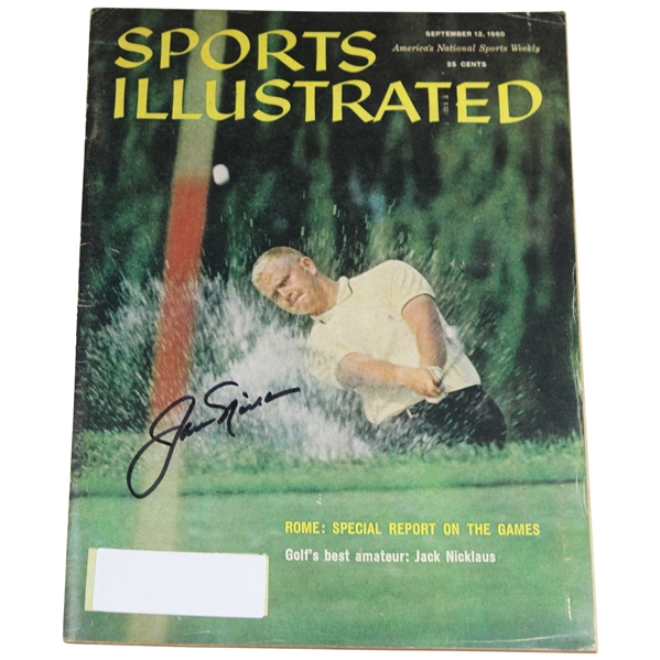 Jack Nicklaus Signed 1960 Sports Illustrated Magazine - (1st SI Cover) September 12th JSA #AN96049