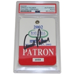 Arnold Palmer Signed 2002 Arnold Palmer Invitational Badge - Tiger Win #30 PSA/DNA #85152437