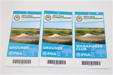 Nine (9) 2012 PGA Championship Mon, Tues & Wed Grounds/Wanamaker Club Tickets - McIlroy Winner