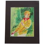 Jack Nicklaus Signed Leroy Neiman Print - Matted JSA #CG52259