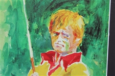 Jack Nicklaus Signed Leroy Neiman Print - Matted JSA #CG52259