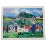 Jack Nicklaus Signed Leroy Neiman April In Augusta Postcard JSA #AY50968