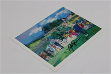 Jack Nicklaus Signed Leroy Neiman 'April In Augusta' Postcard JSA #AY50968