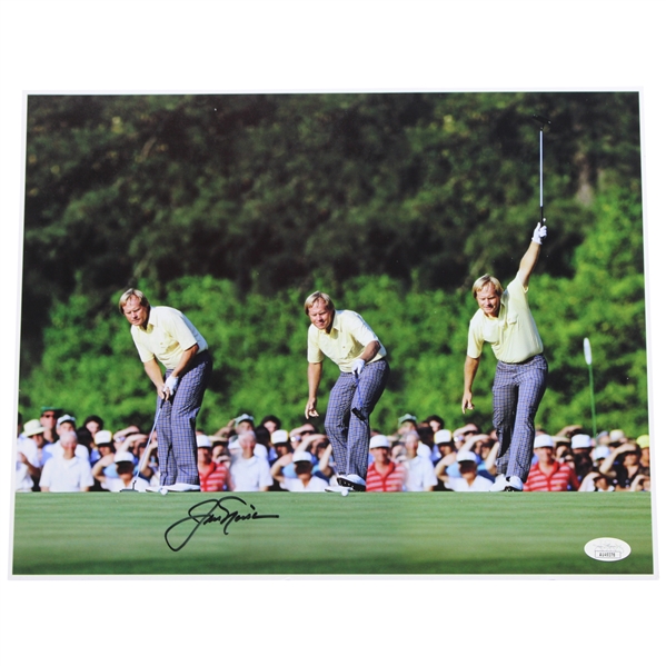 Jack Nicklaus Signed 1986 Masters Sequence Oversize Photo JSA #AU49378