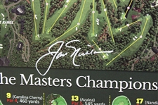 Jack Nicklaus Signed 2023 Masters Hole by Hole With the Masters Champion Poster JSA #AW53475
