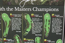 Jack Nicklaus Signed 2023 Masters Hole by Hole With the Masters Champion Poster JSA #AW53475