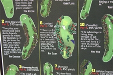 Jack Nicklaus Signed 2023 Masters Hole by Hole With the Masters Champion Poster JSA #AW53475