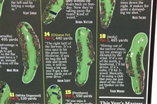 Jack Nicklaus Signed 2023 Masters Hole by Hole With the Masters Champion Poster JSA #AW53475