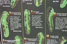 Jack Nicklaus Signed 2023 Masters Hole by Hole With the Masters Champion Poster JSA #AW53475