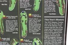 Jack Nicklaus Signed 2023 Masters Hole by Hole With the Masters Champion Poster JSA #AW53475